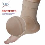 CRS Cross Ankle Malleolar Gel Sleeves – Padded Skate Sock with Ankle Bone Pads for Figure Skating, Hockey, Inline, Roller, Ski, Hiking or Riding Boots. Ankle Protector & Cushion (One Size Fits Most)