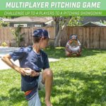 GoSports Inflataman Baseball Toss Challenge – Inflatable Catcher Strike Zone Pitching Game, Black