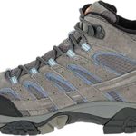 Merrell Women’s Moab 2 Mid Waterproof Hiking Boot, Granite, 8.5 M US