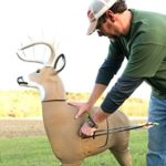 Field Logic GlenDel Buck 3D Archery Target with Replaceable Insert Core, GlenDel Buck w/4-sided insert, Brown