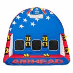 Airhead AHMBL-P13 Patriot 3-Person Towable Kwik Connect Chariot Style Reversible Tube with Tow Points, Speed Safety Valve and Quick Rope Connections