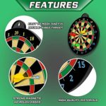Magnetic Dart Board – 12pcs Magnetic Darts (Red Green Yellow) – Excellent Indoor Game and Party Games – Magnetic Dart Board Toys Gifts for 5 6 7 8 9 10 11 12 Year Old Boy Kids