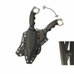 S-TEC 9″ Full Tang Tactical Knife with ABS Swivel Sheath – GEN 2 – (Steath Black)