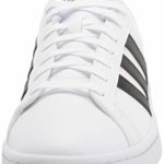 adidas Women’s Grand Court Tennis Shoe, White/Black/White, 9 M US