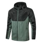 heavKin Mens Rain Jackets Outdoor Waterproof Raincoat Lightweight Windbreaker with Pockets for Hiking Running