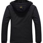 Wantdo Men’s Waterproof Mountain Jacket Fleece Windproof Ski Jacket US S Black S