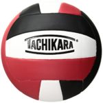 Tachikara SV18S Composite Leather Volleyball, Red/White/Black
