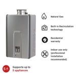 Rinnai RL94IN Tankless Hot Water Heater, 9.8 GPM, Natural Gas, Indoor Installation