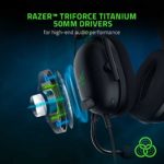 Razer BlackShark V2 Gaming Headset: THX 7.1 Spatial Surround Sound – 50mm Drivers – Detachable Mic – PC, PS4, PS5, Switch, Xbox One, Xbox Series X & S, Mobile – 3.5 mm Audio Jack & USB DAC – Black