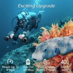 sublue WhiteShark Mix Pro Smart Underwater Scooter with Smartphone Case Mount/Camera Mount, 2 Gear Speed Switch, Dual Motor 40M Waterproof for Water Sports Diving & Snorkeling & Sea Adventures