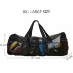 XXL Mesh Dive Bag for Scuba or Snorkeling – Diving Snorkel Gear Bags – Extra Large Beach Bags and Totes with Zipper and Pockets – Oversized Beach Duffle Bag Ideal for Your Pool Trip