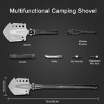 Survival Shovel,Tactical Shovel,180°Foldable Storage Portable Shovel,28” Multifunctional Military Shovel for Backpacking,Hiking,Emergency,Camping