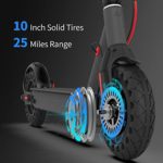 Hiboy S2 Pro Electric Scooter – 10″ Solid Tires – 25 Miles Long-range & 19 Mph Folding Commuter Electric Scooter for Adults