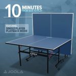 JOOLA Inside – Professional MDF Indoor Table Tennis Table with Quick Clamp Ping Pong Net and Post Set – 10 Minute Easy Assembly – Ping Pong Table with Single Player Playback Mode
