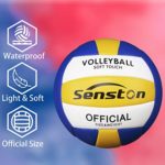 Senston Soft Volleyball – Indoor/Outdoor Volleyball Ball for Beach Play, Game,Gym,Training Official Size 5