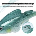 TRUSCEND Fishing Lures for Bass Trout Jighead Lures Paddle Tail Swimbaits Soft Fishing Baits Freshwater Saltwater Jigging Bass Fishing Lures