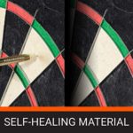 Franklin Sports Bristle Dartboard – Professional Steel Wire Dartboard – Regulation Sized 18″ Inch Board – Self Healing Sisal Board