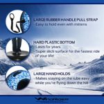 WindRider Snow Tube | Hard Plastic Bottom, Durable Cordura Top | Pull Strap | High Speed Sledding, Tubing(Blue Camo)