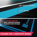 MD Sports Table Tennis Set, Regulation Ping Pong Table with Net, Paddles and Balls (8 Pieces) – Black & Light Blue