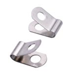 The Fence Clamp (500x) – Mount Welded Wire to Vinyl Fence (12-16 Gauge) – US-Made Aluminum Wire Clips