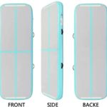 FBSPORT Inflatable Air Gymnastics Mat Training Mats 4/8 inches Thickness Gymnastics Tracks for Home Use/Training/Cheerleading/Yoga/Water with Pump