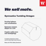 We Sell Mats Gymnastics Octagon Skill Shape Tumbling Mat, Somersault Backbend Trainer for Gymnastics, Cheerleading and Martial Arts, (Large) 30 in x 30 in x 32 in