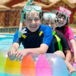 Kids Snorkeling Gear Dry Snorkel HHAO Sport Kids Snorkel Set Junior Anti Fog 180° Panoramic View, Swim Goggles with Nose Cover Scuba Diving Mask for Boys Girls, 4-15 Yrs Old