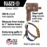 Klein Tools CN1907ARL Tree Climber Set with Pole Climbers, Leg Irons, Climbing Gaffs, Climber Pads, Straps, Gaff Spikes, Stirrups