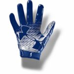 Under Armour Boys’ F7 Youth Football Gloves , Royal Blue (400)/Metallic Silver , Youth Large