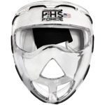 Field Hockey Face Mask Force Clear Transparent Penalty Short Corner Protection White Padding (Junior)