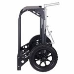 Dynamic Discs Backpack Disc Golf Cart LG by ZÜCA | Sturdy, Patented Frame Doubles as a Portable Disc Golf Seat | Off-Road Disc Golf Caddy (Black)