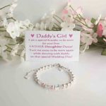 Father Daughter Dance Bracelet with Poem card and Gift Box