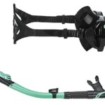 Phantom Aquatics Rapido Adult Mask Fin Snorkel Set, Panoramic View Snorkel Mask + Snorkeling Gear Travel Bag, Mint, S/M, US: 6/8 – EU: 38/41