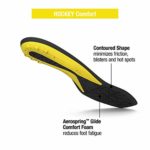 Superfeet Hockey Comfort, Ice Skate Orthotic Insoles for Support and Comfort Insole, Yellow, Skate 11 – 12