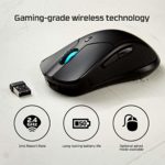 HyperX Pulsefire Dart – Wireless RGB Gaming Mouse, Software-Controlled Customization, 6 Programmable Buttons, Qi-Charging Battery up to 50 Hours – PC, PS4, Xbox One Compatible