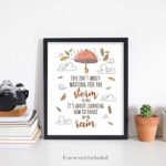 Life Isn’t About Waiting For The Storm To Pass It’s About Learning How To Dance In The Rain Wall Art Prints – Unframed 8×10 in – Posters with Quote by Vivian Greene – Inspirational Pictures Decor