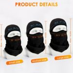 AstroAI Balaclava Ski Mask Winter Fleece Thermal Face Mask Cover for Men Women Warmer Windproof Breathable, Cold Weather Gear for Skiing, Outdoor Work, Riding Motorcycle & Snowboarding, Black