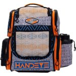 Handeye Supply Company Mission Rig Disc Golf Bag | 20+ Disc Capacity | 5 Storage Pockets | Unique Colors | Frisbee Disc Golf Backpack Bag (Flashback)
