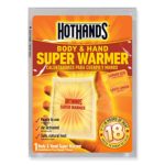 HotHands Body & Hand Super Warmers – Long Lasting Safe Natural Odorless Air Activated Warmers – Up to 18 Hours of Heat – 40 Individual Warmers