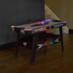 Triumph Fire ‘n Ice LED Light-Up 54” Air Hockey Table Includes 2 LED Hockey Pushers and LED Puck