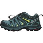 Salomon Women’s X Ultra 3 GTX Hiking Shoes, ARTIC/Darkest Spruce/Sunny Lime, 9.5