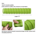 Ayaport Kayak Paddle Grips Non-Slip Silicone Wraps Blister Prevention Kayaking Accessories for Take-Apart Paddles (Green)