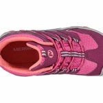 Merrell unisex child Chameleon 7 Mid Alternative Closure Waterproof Hiking Boot, Berry, 1 Big Kid US