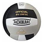Tachikara Sensi-Tec Composite Sv-5wsc Volleyball Black/White/Silver