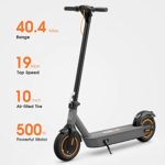Hiboy S2 MAX Electric Kick Scooter, 40.4 Miles Range, Upgraded 500W Motor, 19 MPH Speed & 10-inch Air-Filled Tire, Portable Commuting Electric Scooter for Adults