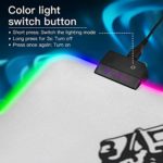 Large RGB Gaming Mouse Pad Equestrian Sport Eventing Competition Rider Horse Glowing Extended Mousepad 31.5×11.8in, Soft Anti-Slip Rubber Base Luminous Mouse Mat for Pc Laptop, Gaming, Office, Home