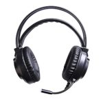Dart Frog Gaming Headset with Microphone, Compatible with PS4 PS5 Xbox One PC Laptop, Over-Ear Headphones with – RGB Illuminated Gaming Headset Having Noise Canceling Mic – Black (RGB – LED Light)