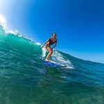 Wavestorm Classic Soft Top Foam 8ft Surfboard | Surfboard for Beginners and All Surfing Levels | Complete Board Set Including Accessories | Leash and Fins, Blue Brushed