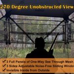 CROSS MARS Portable 3 Person 270° See Through Ground Camouflage Hunting Blind Tent