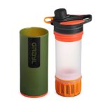 GRAYL GeoPress 24 oz Water Purifier Bottle – Filter for Hiking, Camping, Survival, Travel (Oasis Green)